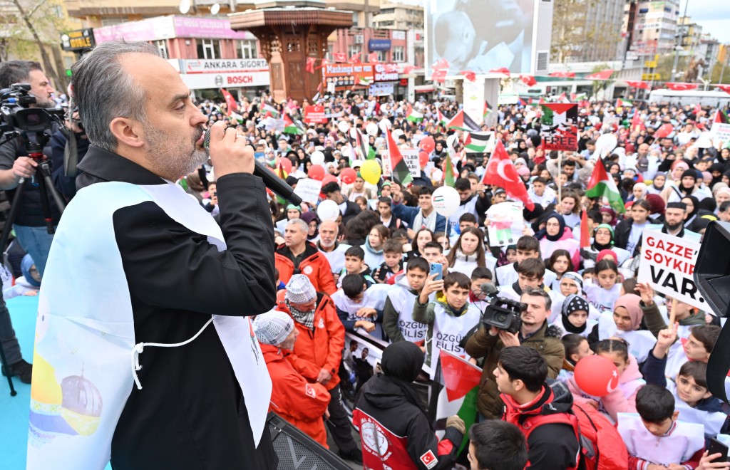 Bursa'nın çocukları Filistin için tek yürek