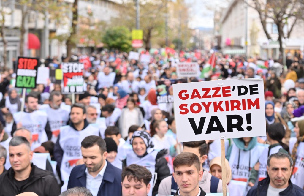 Bursa'nın çocukları Filistin için tek yürek