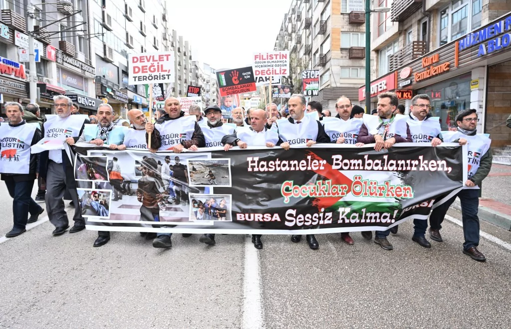 Bursa'nın çocukları Filistin için tek yürek