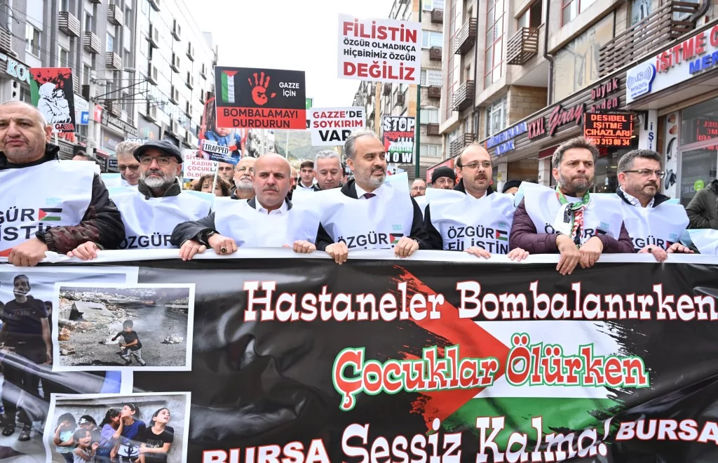 Bursa'nın çocukları Filistin için tek yürek