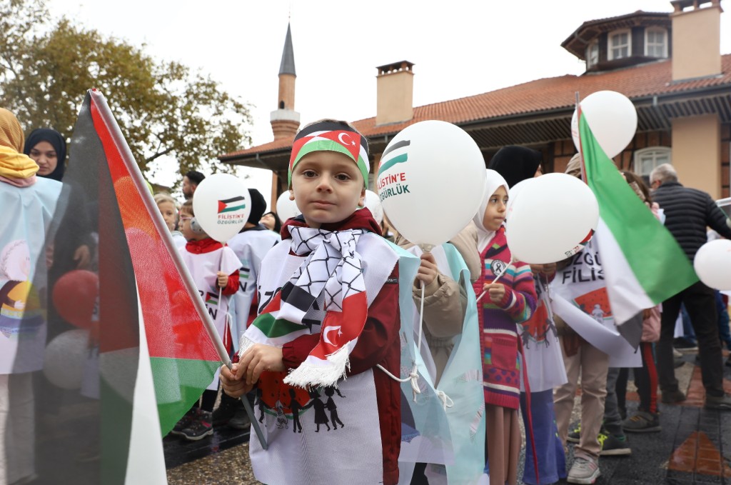 Bursa'nın çocukları Filistin için tek yürek