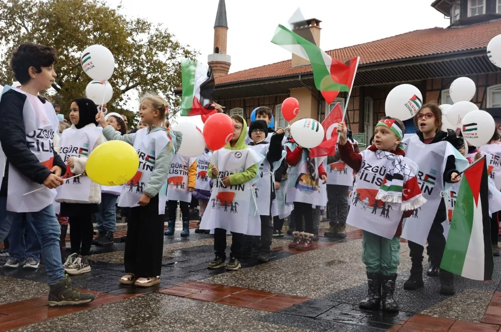 Bursa'nın çocukları Filistin için tek yürek