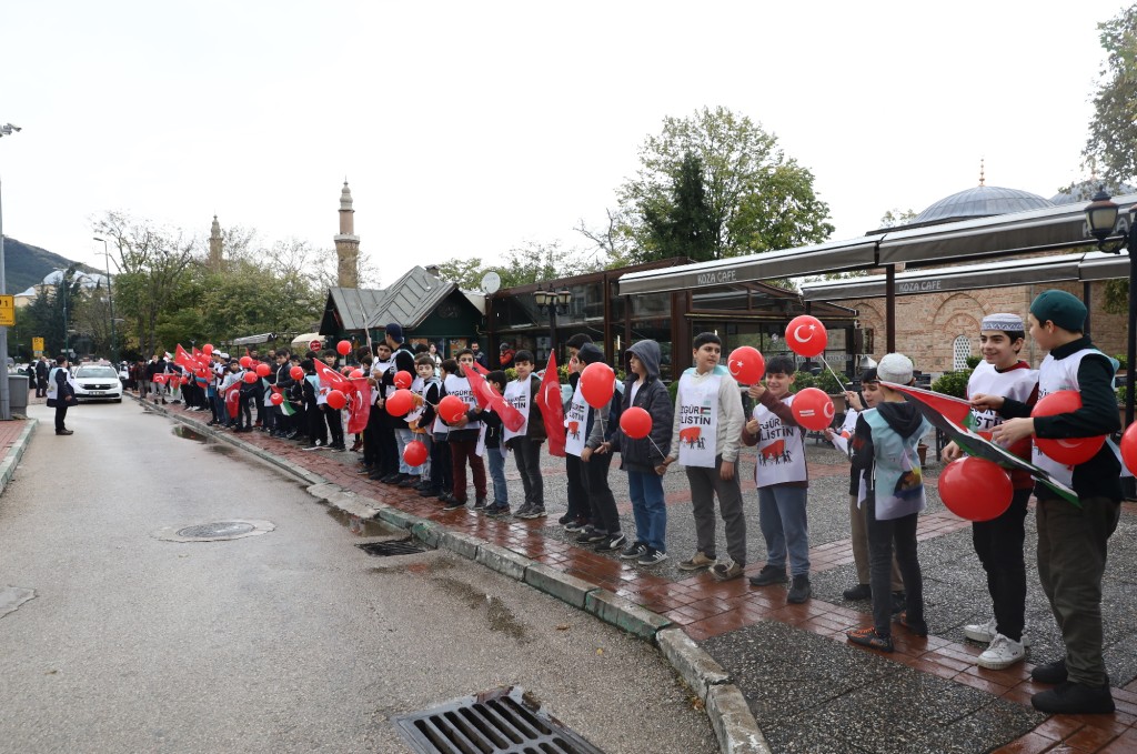 Bursa'nın çocukları Filistin için tek yürek