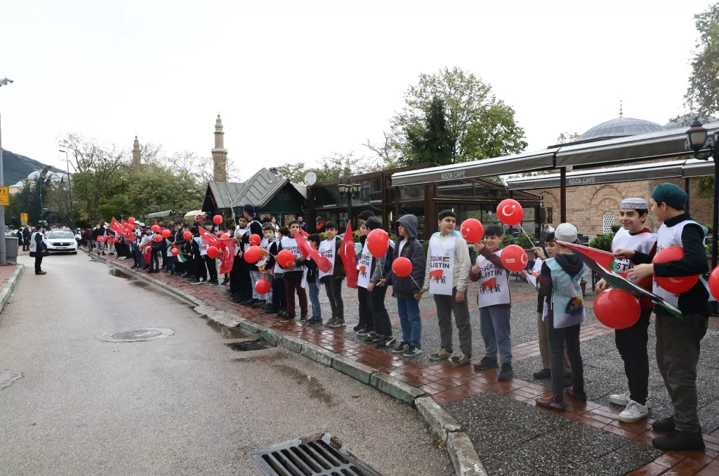 Bursa'nın çocukları Filistin için tek yürek