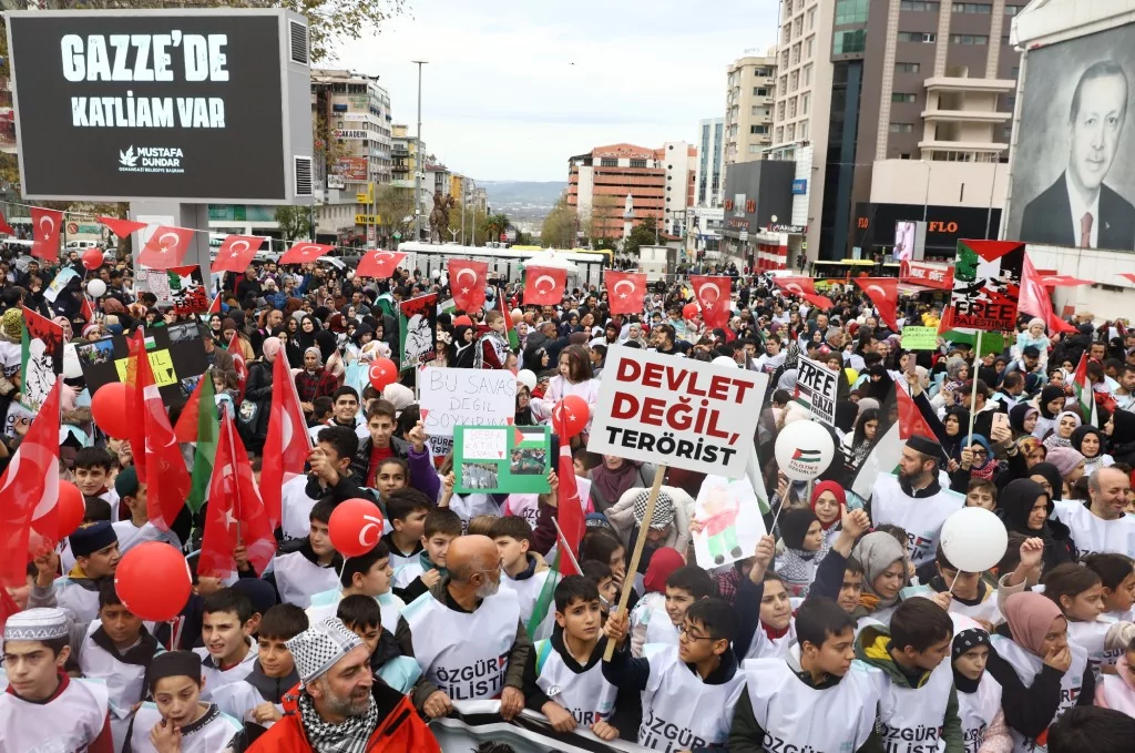 Bursa'nın çocukları Filistin için tek yürek