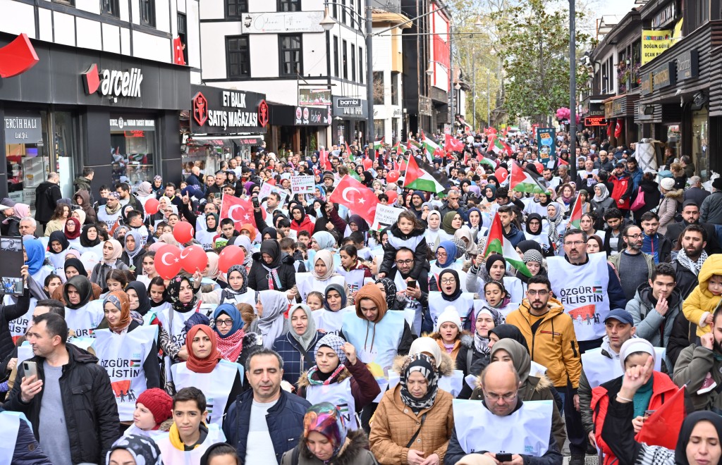 Bursa'nın çocukları Filistin için tek yürek