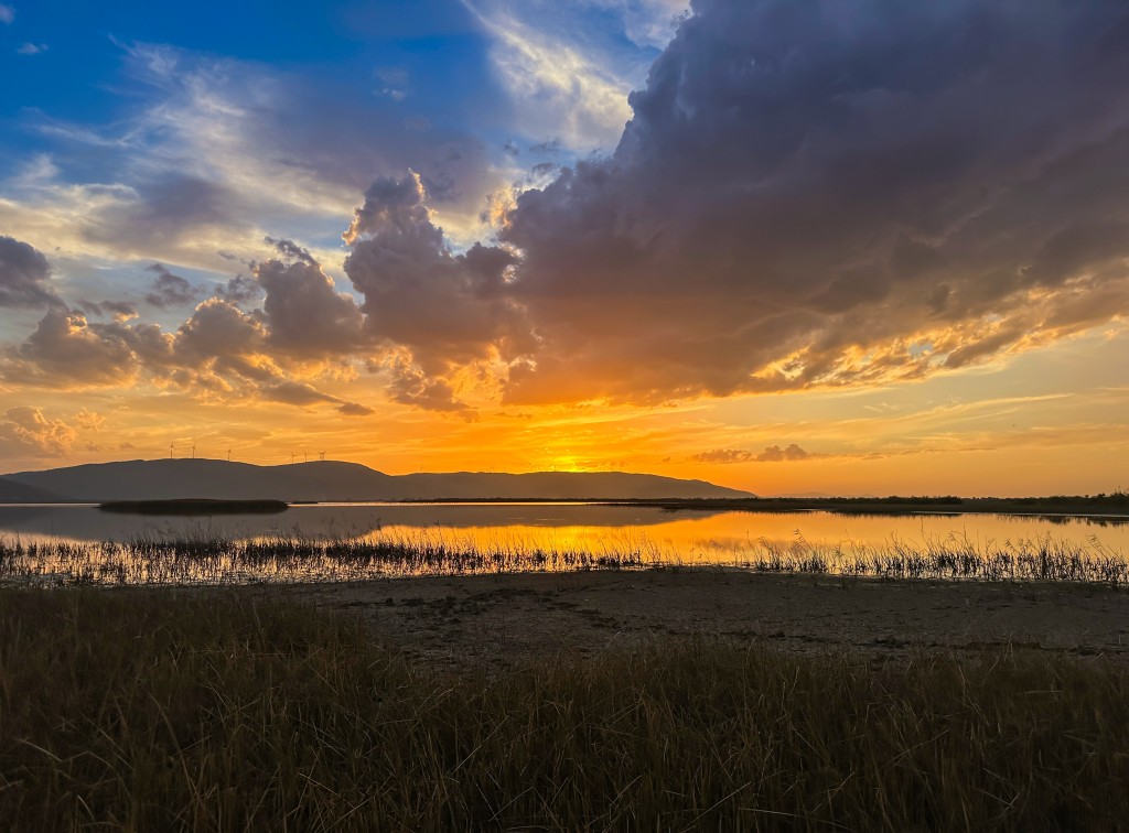 Bursa semalarında bulutlardan görsel şölen