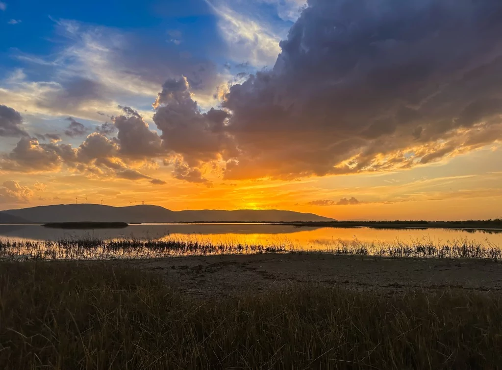 Bursa semalarında bulutlardan görsel şölen