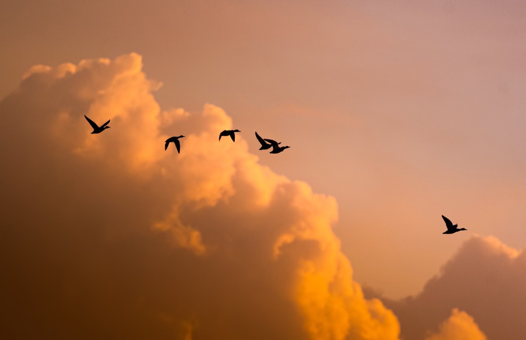 Bursa semalarında bulutlardan görsel şölen
