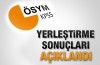 KPSS yerleştirme sonuçları