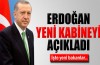 Başbakan Erdoğan, yeni kabineyi açıkladı