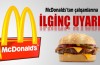 McDonalds’dan çalışanlarına şok uyarı
