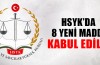 HSYK Kanun Tasarısı'ndaki 8 madde kabul edildi