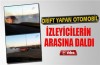 Drift yapan otomobil izleyicilerin arasına daldı