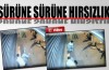 Sürüne sürüne hırsızlık kamerada