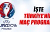 Türkiye'nin maç programı belli oldu