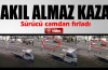 Sürücü camdan fırladı