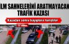 Film sahnelerini aratmayacak bir trafik kazası