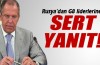 Rusya'dan G8 liderine sert yanıt