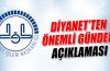 Diyanet İşleri Başkanlığından açıklama