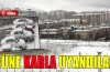 Güne kar yağışıyla uyandılar