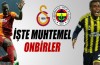 Galatasaray-Fenerbahçe derbisinin muhtemel onbirleri