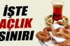 İşte açlık sınırı