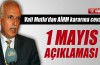 Vali Mutlu’dan ‘1 Mayıs’ açıklaması