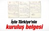 İşte Türkiye'nin kurtuluş belgesi