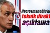 Hacıosmanoğlu'ndan teknik direktör açıklaması