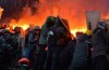 Kiev’deki Bağımsızlık Meydanı alev alev