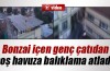 Bonzai içince çatıdan böyle atladı!