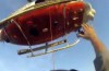 O işçilerin kurtarılma anı helikopter kamerasında