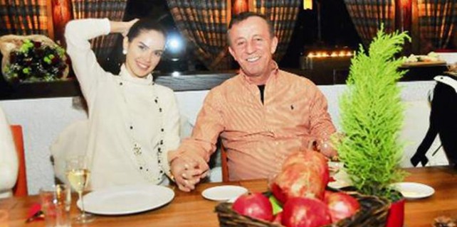 Ali Ağaoğlu Uludağ'da yeni aşk sezonunu işte böyle açtı