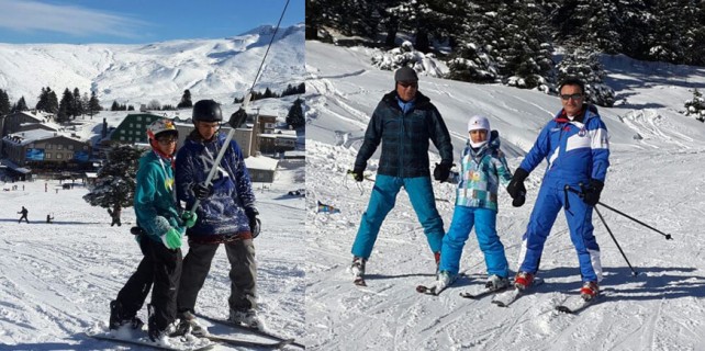 Yazdan kalma havada kayak keyfi