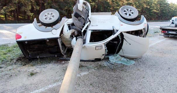 Staja giderken korkunç kaza!