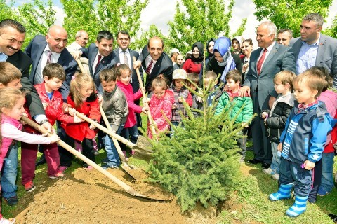 Yıldırım’da 4 bin fidan dikildi