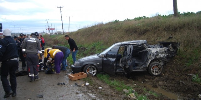 İzin yolunda feci kaza!