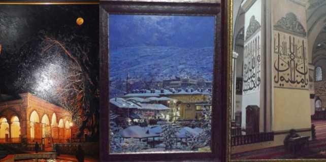 Bursa'da 3 şehri buluşturan resim sergisi