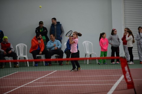 Genç raketler şampiyonluk için ter döktü