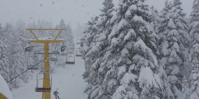 Uludağ’da kar kalınlığı 2 metreyi aştı