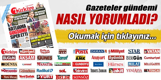 Gazeteler Türkiye ve Bursa gündemini nasıl değerlendirdi?