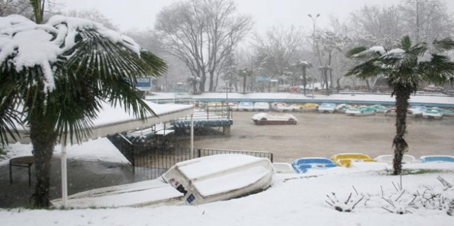 Kartpostallık kar manzaraları büyüledi!