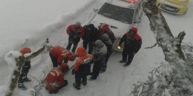 Uludağ Yolu trafiğe kapandı