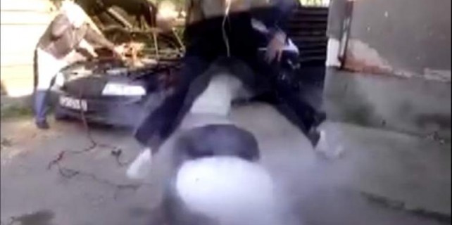 Hava yastığının havaya böyle uçurdu