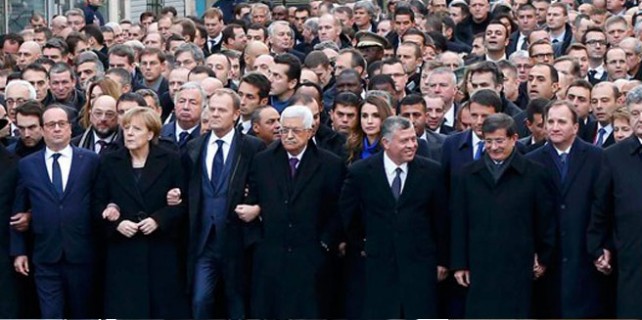 Teröre karşı dev yürüyüş! Tarihi fotoğraf...