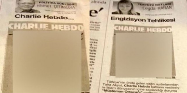 O karikatür Cumhuriyet’te yayınlandı