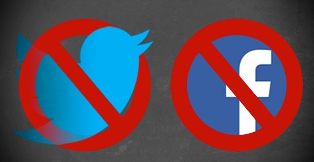 Twitter ve Facebook için kapatma kararı