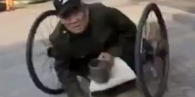 Dilenebilmek için bunu yaptı!