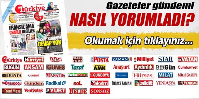 Gazeteler Bursa ve Türkiye gündemini nasıl yorumladı?